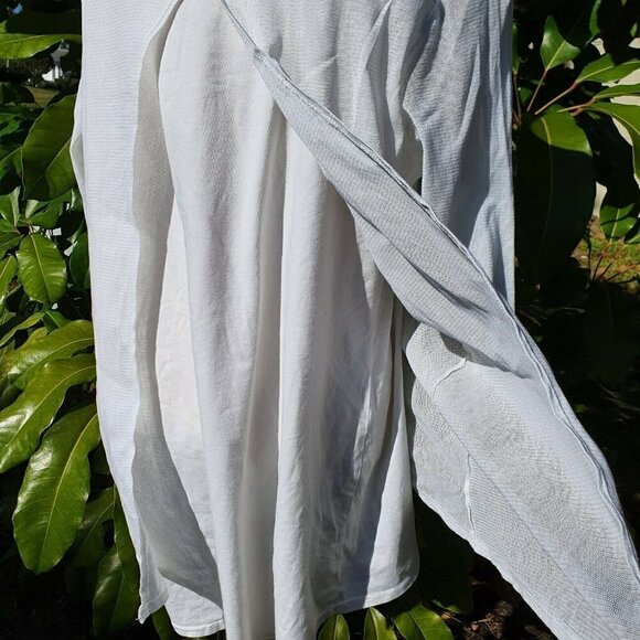 Cut Loose Lagenlook 3/4 Sleeve Split Back Top L - Picture 6 of 8